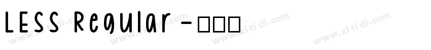 LESS Regular字体转换